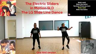 The LG Slide Line Dance One Wall Version [upl. by Tneicniv]