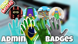 Can You Get BADGES Using Admin Gloves  Slap Battles Roblox [upl. by Aicilaf]