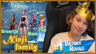 Ninji Family  Knallend het nieuwe jaar in met Kroonwinst  Familie Fortnite Squad [upl. by Gustavo]