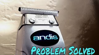 Andis Cordless TOutlinner Problem Fixed Unboxing GTX Blade Swap Ceramic Blade Zero Gap [upl. by Eustatius]