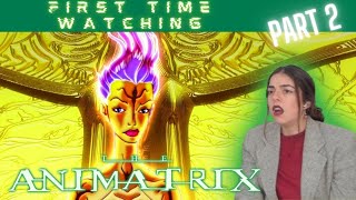 It gets sad in the end Girlfriend reacts to THE ANIMATRIX  First Time watching 22 [upl. by Truman703]