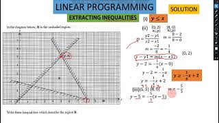 mathematics paper 1  Linear programming [upl. by Asilem]