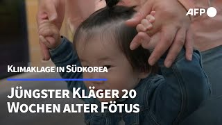 Als Fötus zum Klimakläger Gegen Südkoreas Klimaziele  AFP [upl. by Iinden]