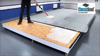 How to install an EPDM Flat Rubber Roof ClassicBond [upl. by Enovaj]