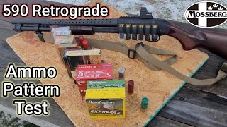 Mossberg 590 Retrograde 😎 Ammo Pattern Testing [upl. by Yllak]