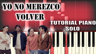 Morat  Yo No Merezco Volver  Piano Tutorial  Cover [upl. by Freberg]