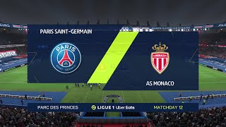 EA SPORTS FC 24 Gameplay  Paris SaintGermain vs AS Monaco [upl. by Schoening853]