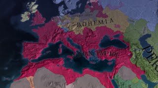 EU4  Timelapse  Forming the Roman Empire as France [upl. by Gwyneth428]