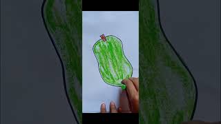 Papaya drawing🥑art drawing viralvideo youtubeshorts shorts pencildrawing sketch [upl. by Ahcas]