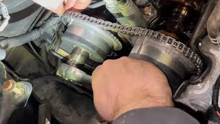 “installing” TIMING CHAIN chevy equinox [upl. by Hurwit828]