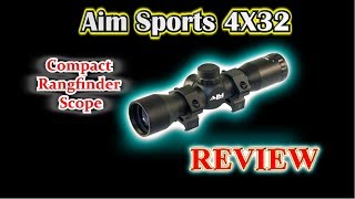 REVIEW Aim Sports 4X32 Budget Compact Rangfinder Scope [upl. by Dlopoel]