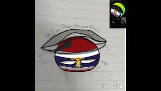 Speedpaint Fanart  ItzThaiAnimations  countryballs fanart ibispaintxibispaintforyoushorts [upl. by Abdel574]