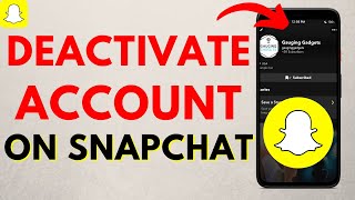 How to Temporarily Deactivate Snapchat Account [upl. by Yehtomit380]