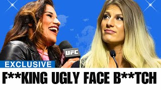 Julianna Peña amp Kayla Harrison WENT OFF at each other at UFC 307 [upl. by Bettina]