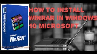 How to install Winrar windows 10 [upl. by Anitnoc]