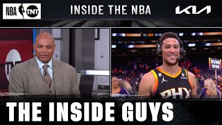 quotYou Passed a Bumquot 🤣  Devin Booker Joins Inside After Breaking Charles Record  NBA on TNT [upl. by Simonetta]