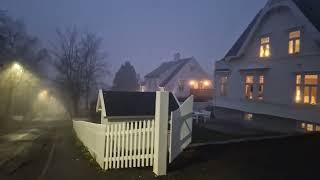 Exploring Trondheim Norway In The Fog  November 11th 2024Part1 [upl. by Breed]