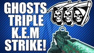 COD Ghosts TRIPLE KEM STRIKE GAMEPLAY 3 KEM Strikes 1 Match [upl. by Oringa]