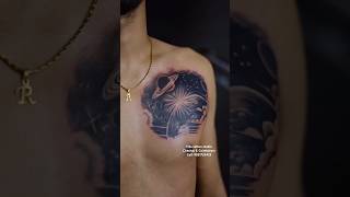 Trust universe… Universe Tattoo ✨🪐h2otattoo tattoo universe viralvideo trending love [upl. by Sitoiyanap]