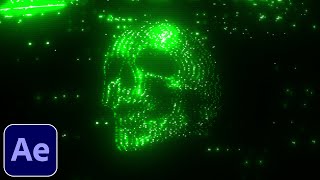 Matrix Skull Visualizer  After Effects Tutorial [upl. by Nosilla]