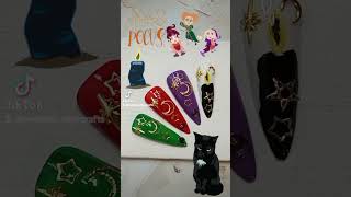 Sanderson Sisters nail inspo hocuspocus nailart subscribe [upl. by Lorna]