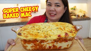 Cheesy Baked Mac and Cheese Recipe [upl. by Sredna]