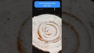 Onion Masala Dosa Ghar Par Hotal style me banayesambharchatney full recipe on description shorts [upl. by Ierbua]