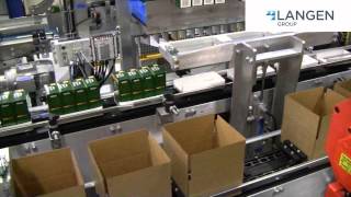 Mpac Langens LRC500 Top Load Case Packer Robotically loads Cartons into Cases [upl. by Noiram]