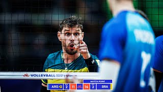 DRAMATIC MATCH  BRAZIL vs ARGENTINA  Mens VNL 2024 [upl. by Aiki]