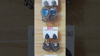 Black metal earrings 39₹ only DM 91 799 442 9196 earrings [upl. by Arjun]