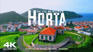 HORTA 🇵🇹 Faial Drone Aerial 4K 2024  Azores Açores Portugal [upl. by Teagan640]