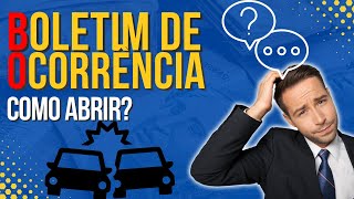 Como Abrir um Boletim de Ocorrência Após Acidente de Trânsito [upl. by Naujd]