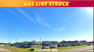 Gas Line Struck At Fosston Minnesota [upl. by Verda863]