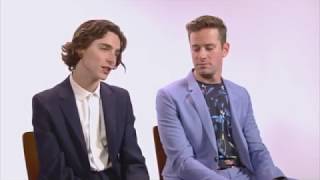 Timothée Chalamet talking about the peach scene for 7 minutes [upl. by Adilen]