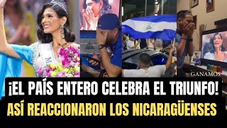 ASÍ REACCIONARON EN NICARAGUA EL TRIUNFO DE SHEYNNIS PALACIOS MISS UNIVERSO 2023 [upl. by Hartwell]