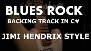 Blues Rock Backing Track  Jimi Hendrix Style track in C [upl. by Doreen850]