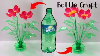 Bottle Craft Ideas  Craft with plastic bottle  Kreasi Botol Bekas SPRITE [upl. by Jeff]