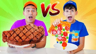 Gummy vs Real Food Challenge with Jason [upl. by Ennayar]