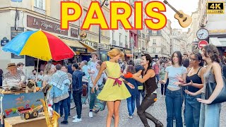 Paris France 🇫🇷 Fête de la musique 2024 Paris Walk 4K [upl. by Ertnom]