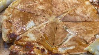 How to Make The perfect Italian Calzone  Easy Home Made  Enjoy with home made hot sauce [upl. by Esinahs]