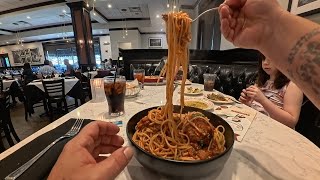 Eating Lunch at Maggianos Little Italy  Maggianos San Antonio [upl. by Josephina]