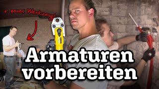 Wandscheiben für Duscharmatur montieren amp Aluverbundrohre verpressen  Aus ALT mach NEU Episode 8 [upl. by Roley]