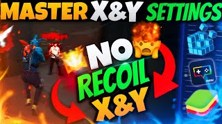 Best SECRET X And Y Sensitivity Settings For No Recoil XampY Free Fire PC  Bluestacks 5  Msi 5 [upl. by Janaya204]