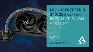 Liquid Freezer II 240280 Rev1Rev2 – Installation on AMD AM4 [upl. by Esenaj123]