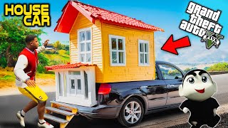 GTA 5 Shinchan amp Franklin Build A House On His Car Gta V [upl. by Ybeloc]