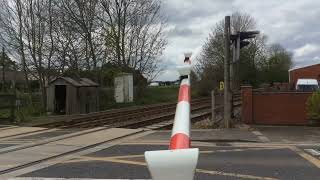 Swineshead Station Level Crossing  Lincolnshire 29042024 [upl. by Nivalc]