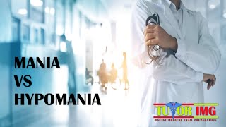 Medical Shots  Mania vs Hypomania  Tutor IMG [upl. by Mezoff]