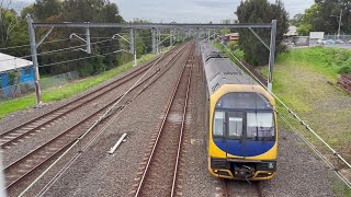 NSW TrainLink Oscar H Set passes by Kogarah Railway Station [upl. by Nido]