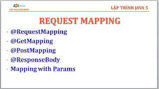 SOF3021 Java5 Tìm hiểu Request Mapping trong java spring boot jsp B2 P1 [upl. by Aseena832]