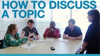 How to discuss a topic in a group [upl. by Eruot161]